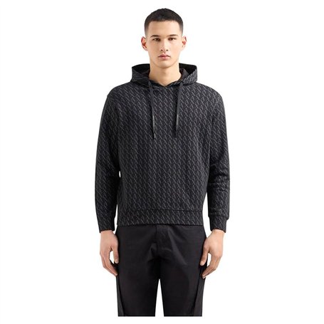 Sweat Armani Exchange noir - 8NZMCW ZJNRZ 42AS BLACK PRINT