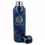 Stor - Bouteille réutilisable et transportable 515 ml - Acier inoxydable - Motif Poudlard - Bleu