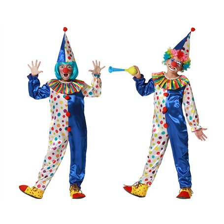 Atosa déguisement de clown unisexe bleu enfant 10 a 12 años
