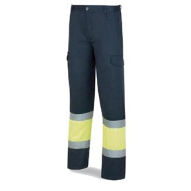 Marque-PFY 388/A46 Pantalon Haute Visibilité Jaune/Bleu 46