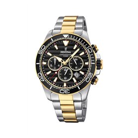 Festina Hommes Analogique-Numérique Quartz Montre avec Bracelet en Acier Inoxydable
