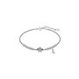 LOTUS SILVER Femme Argent Asscher Zircone bleue Bracelet
