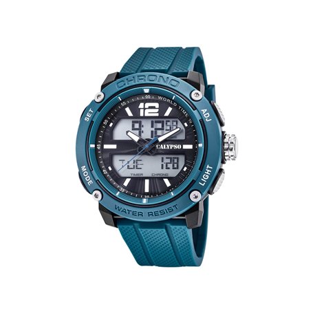 CALYPSO Hommes Analogique-Numérique Quartz Montre avec Bracelet en Plastique K5796/2