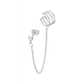 Boucle d'oreille ear cuff Lotus Silver