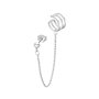 Boucle d'oreille ear cuff Lotus Silver