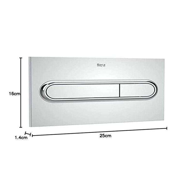 Image secondaire de Roca A890195001 Plaque d'actionnement Double décharge PL1 Dual One Chrome