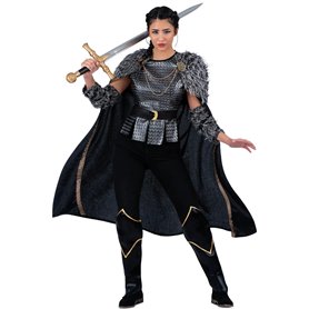 VIVING Déguisement de femme viking M (Tunique, cape, couvre-bottes et manchons) (209830)