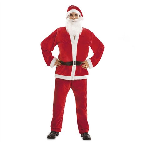 viving Déguisement de Père Noël, chapeau, barbe, veste, ceinture et pantalon Taille XXL, multicolore (1)