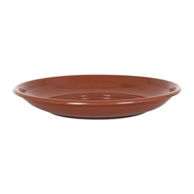 INDE 123834 Soucoupe pour Pot de Fleurs en céramique Marron