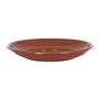 INDE 123831 Soucoupe pour Pot de Fleurs en céramique Marron