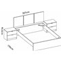 DEKIT GRUPO RIMOBEL Lit gigogne, mélamine, Blanc, 96 x 146 x 195,4 cm