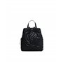 Desigual Accessoires PU, Mini Sac à Dos en polyuréthane Femmes, Noir, Einheitsgröße