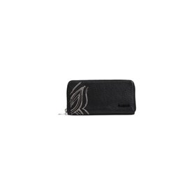 Desigual Accessoires PU Small Wallets, Portefeuille bi-Pliable Femme, Noir, 21
