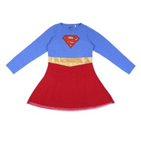 CERDÁ LIFE'S LITTLE MOMENTS Robe À Manches Longues pour Fille-Superman-avec Tutu-Licence Officielle DC Comics Bridesmaid Dress, 