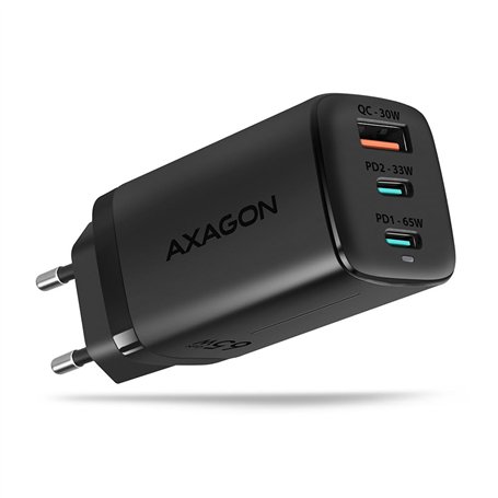AXAGON ACU-DPQ65 Chargeur d'appareils Mobiles Smartphone Noir Secteur Charge Rapide Intérieure