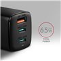AXAGON ACU-DPQ65 Chargeur d'appareils Mobiles Smartphone Noir Secteur Charge Rapide Intérieure