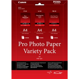 Canon VP-101 Pack Papier Photo Canon LU 101 (5 feuilles) + PT 101 (5 feuilles) + PM-101 (5 feuilles)