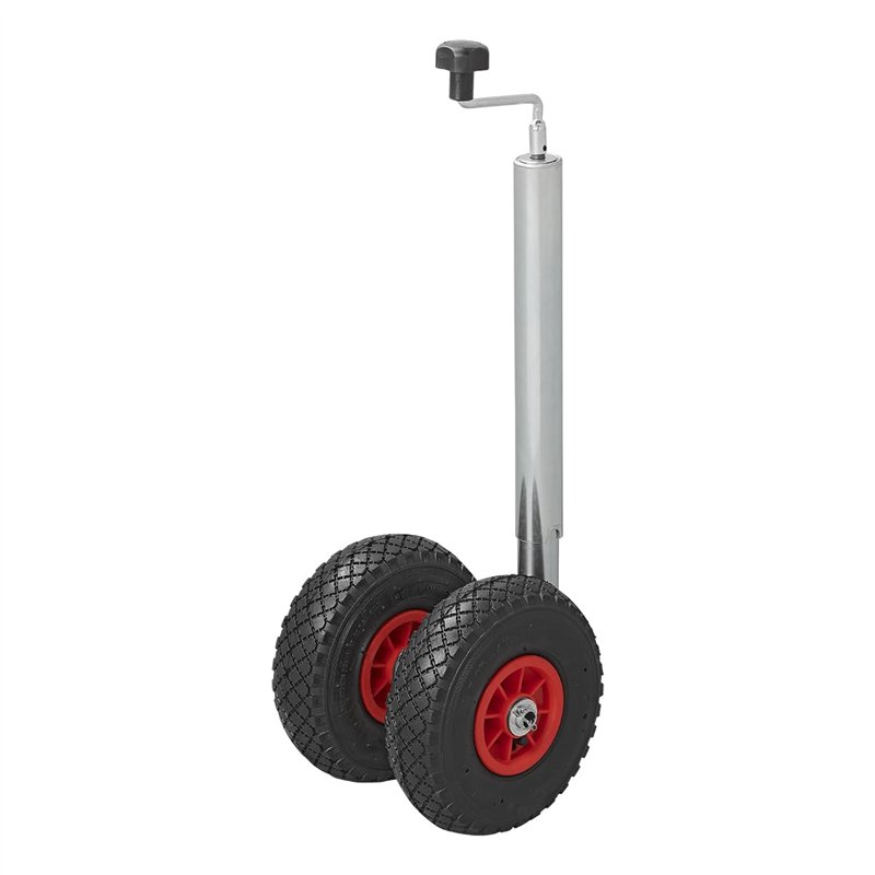 Image secondaire de ProPlus 341508 Roue Jockey Double Jante Plastique avec Pneu d'Aire, 260x85 mm, 48 mm, Metal/Noir