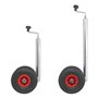 ProPlus 341508 Roue Jockey Double Jante Plastique avec Pneu d'Aire, 260x85 mm, 48 mm, Metal/Noir