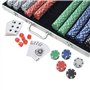 vidaXL Jeu de Poker avec 1000 jetons Aluminium