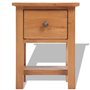 vidaXL Table de Chevet Chêne Massif 36 x 30 x 47 cm Marron