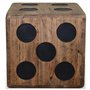 vidaXL Boîte de rangement Bois Mindi 40 x 40 x 40 cm Design Dés