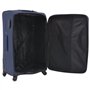 vidaXL Jeu de valises souples 3 pcs Bleu marine
