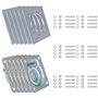 vidaXL Anneau d'arrimage pour remorque 6 pcs Acier galvanisé 2000 kg