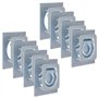 vidaXL Anneau d'arrimage pour remorque 8 pcs Acier galvanisé 2000 kg