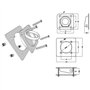 vidaXL Anneau d'arrimage pour remorque 8 pcs Acier galvanisé 2000 kg
