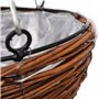 vidaXL Lot de 4 Paniers Supsendus en Saule avec Fonds et Chaine Pendante