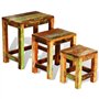 Set de 3 Tables Basses gigognes Antique Vintage