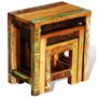 Set de 3 Tables Basses gigognes Antique Vintage