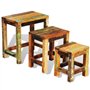 Set de 3 Tables Basses gigognes Antique Vintage