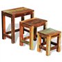 Set de 3 Tables Basses gigognes Antique Vintage