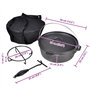 vidaXL Four néerlandais avec Accessoires Inclus 5,6 L Pot Casserole pour Camping