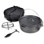 vidaXL Four Néerlandais avec Accessoires Inclus 11,3 L Casserole Camping
