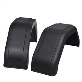 vidaXL 2X Garde-Boue pour Remorque 200x680 mm Débris Carrosserie Résistant