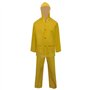 vidaXL Imperméable Robuste 2 pièces avec Capuchon et Salopette Jaune M pour randonnée