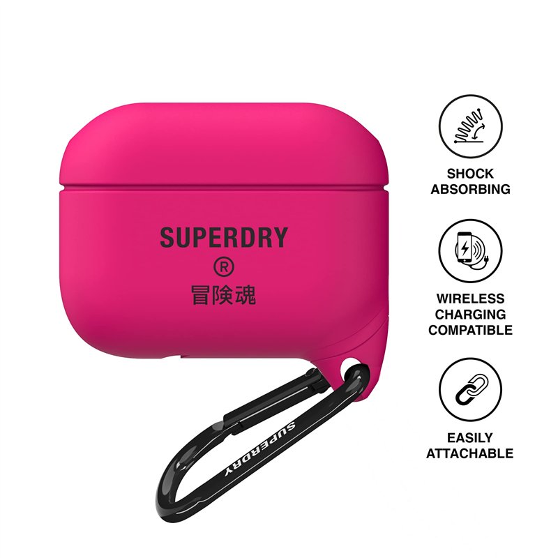 Image secondaire de Coque Superdry Airpod pour Airpods Pro, Compatible Avec Le Chargeur Bluetooth Sans Fil, Housse Airpod Pro en Silicone étanche Po