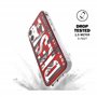 DIESEL Coque de Protection conçue pour iPhone 12 Mini 5.4 - Transparente - Anti-Chocs - avec Bords arrondis - Rouge/Gris