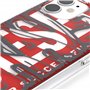 DIESEL Coque de Protection conçue pour iPhone 12 Mini 5.4 - Transparente - Anti-Chocs - avec Bords arrondis - Rouge/Gris
