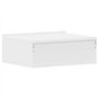 vidaXL Table de Chevet Flottante, Armoire de Lit Murale, Table de Nuit, Meuble de Chambre à Coucher Maison Intérieur, Blanc Bois