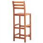 vidaXL Lot de 2 chaises de Cuisine en Bois d'acacia Massif