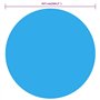 vidaXL Couverture de Piscine Bleu 417 cm PE