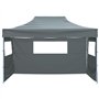 vidaXL Tente de Réception Pliable avec 3 Parois Tonnelle de Jardin Tonnelle de Patio Pavillon de Terrasse Auvent d'Extérieur 3x4