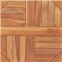 VidaXL Plateau de Table Rond en Teck Massif 2,5 cm x 60 cm