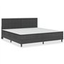 Testiera Letto Trapuntata Grigio Scuro in Tessuto 200x200 cm