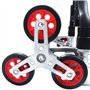 vidaXL - Treppen-Transportwagen Klappbar 70 kg Aluminium Silbern