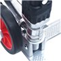 vidaXL - Treppen-Transportwagen Klappbar 70 kg Aluminium Silbern
